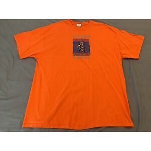 Princess Cruise Panama Canal Souvenir Shirt Men's XXL Bright‎ Orange Festive